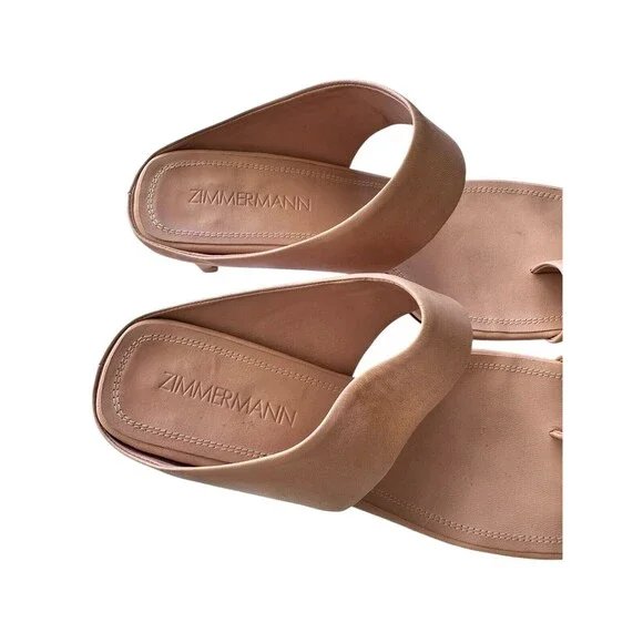 Zimmermann Strap Sandals leather heels shoes size EU 40 US 9.5 - Picture 5 of 9